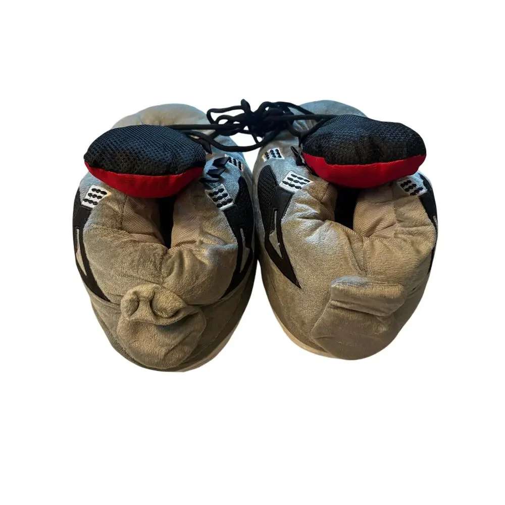 Sneaker Slippers Grey Basketball Shoes Fits Size 6-13 New with Bag